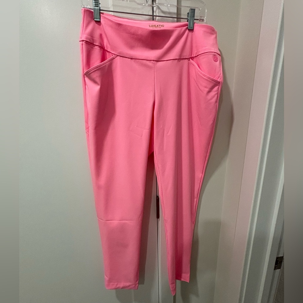 Pink Athletic Fairway Performance Twill